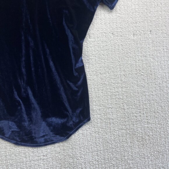 Rare Cirque du Soleil Corteo T-Shirt Women’s Sz L Dark Blue Velour Graphic Logo - Picture 13 of 14